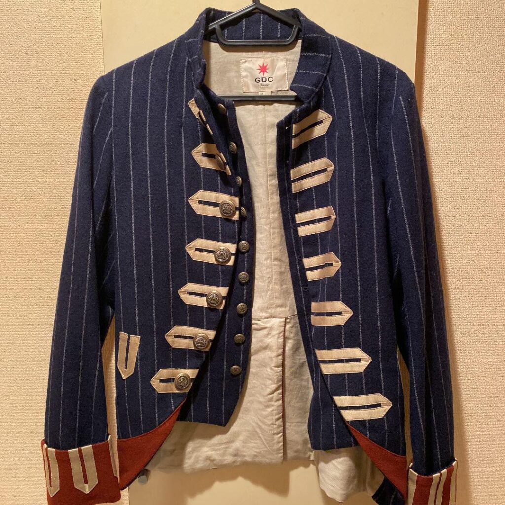 森田剛の私服⑦GDC「ナポレオンジャケット」